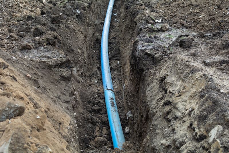 Water Line Trenching